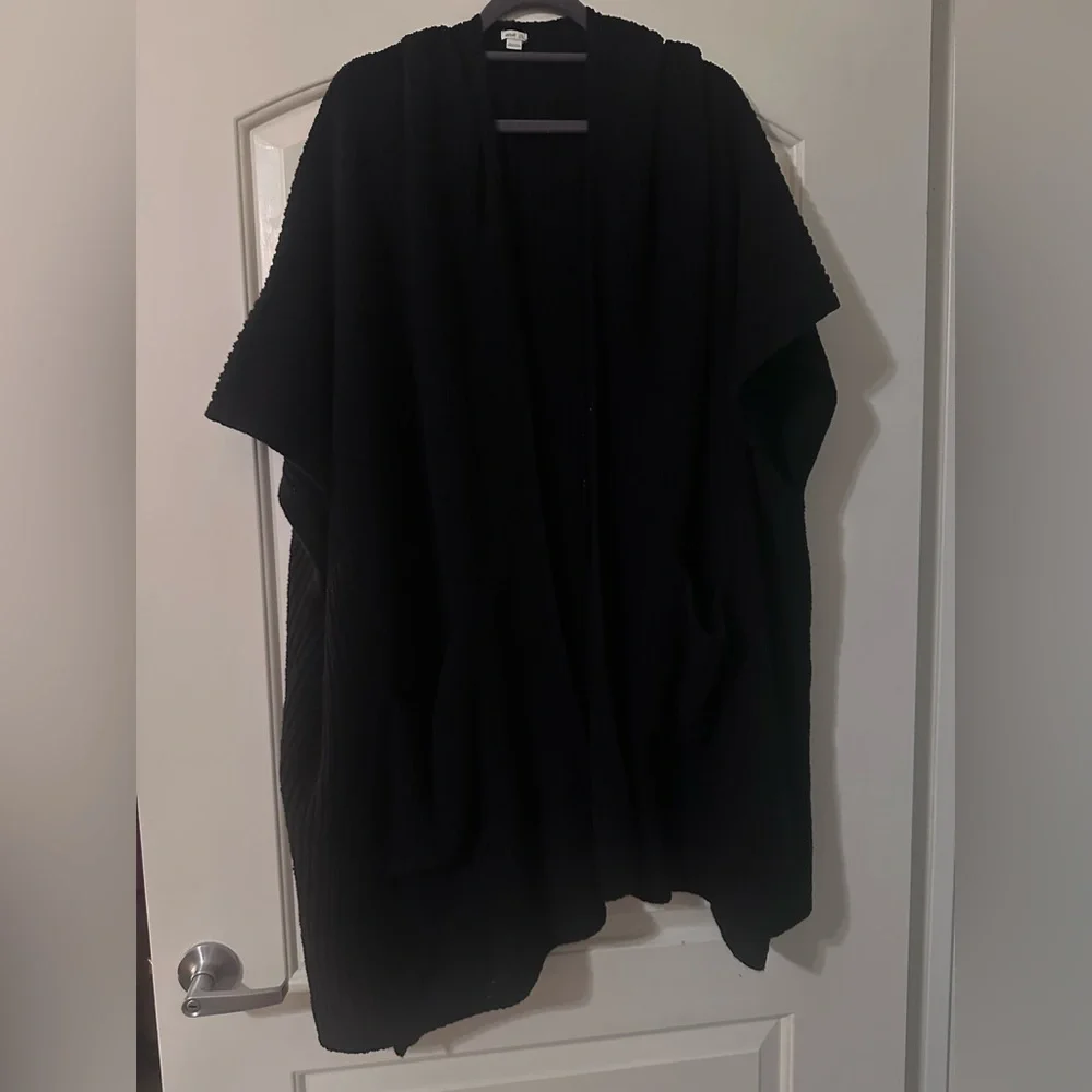 Aerie Cozy Black Knit Top